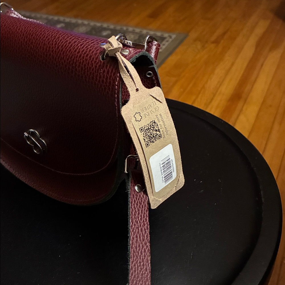 Cambridge Satchel Crossbody in Oxblood Celtic Grain—The Kate 🇬🇧 - Picture 13 of 13